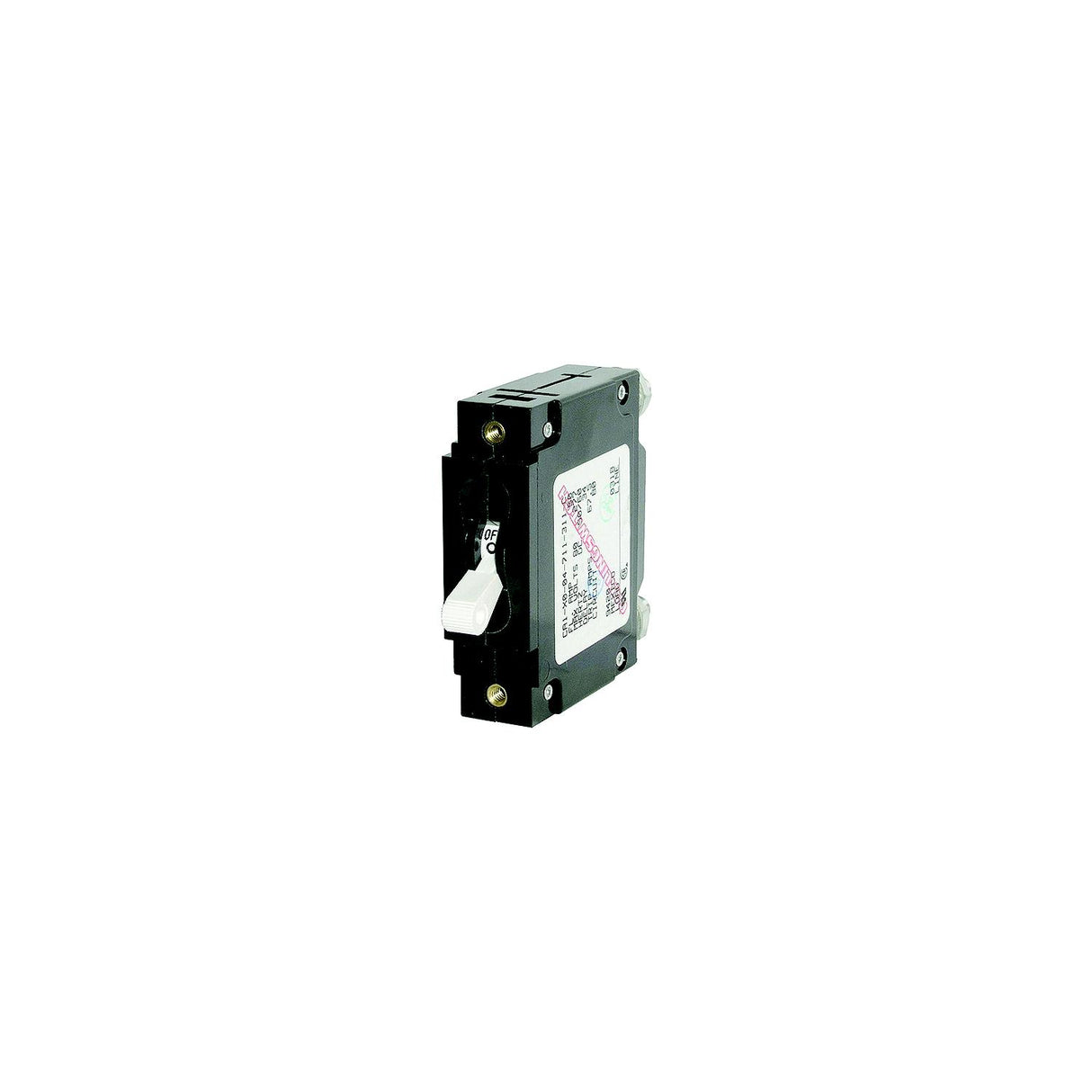 Blue Sea Systems 7244 Single Pole AC Circuit Breaker, 50 Amp, White