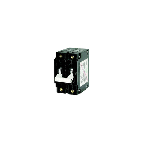 Blue Sea Systems 7251 Double Pole AC Circuit Breaker, 50 Amp, White