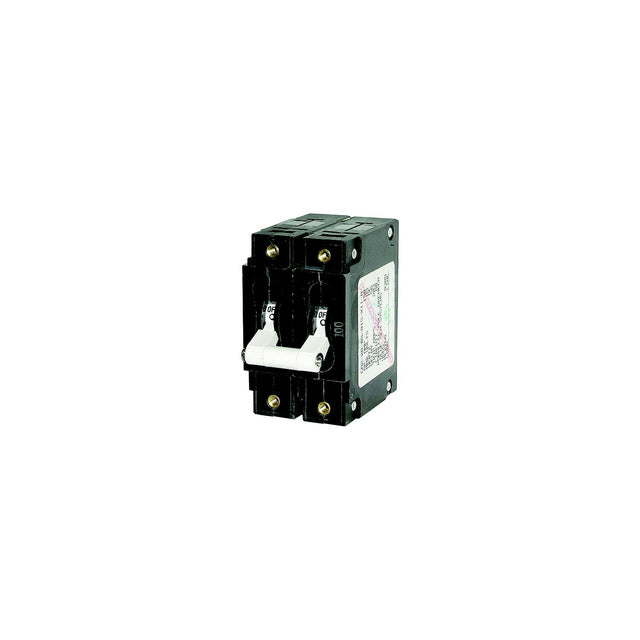 Blue Sea Systems 7251 Double Pole AC Circuit Breaker, 50 Amp, White