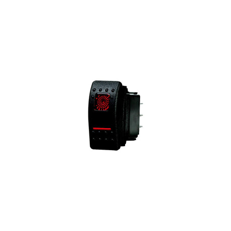 Blue Sea 7936 Water Resistant Contura II Switch, Black, On-Off-On