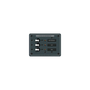 Blue Sea Systems 8025 Traditional Metal DC Circuit Breaker Panel - 3 Positions