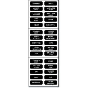 Blue Sea 8039 DC Panel Extended Label Kit