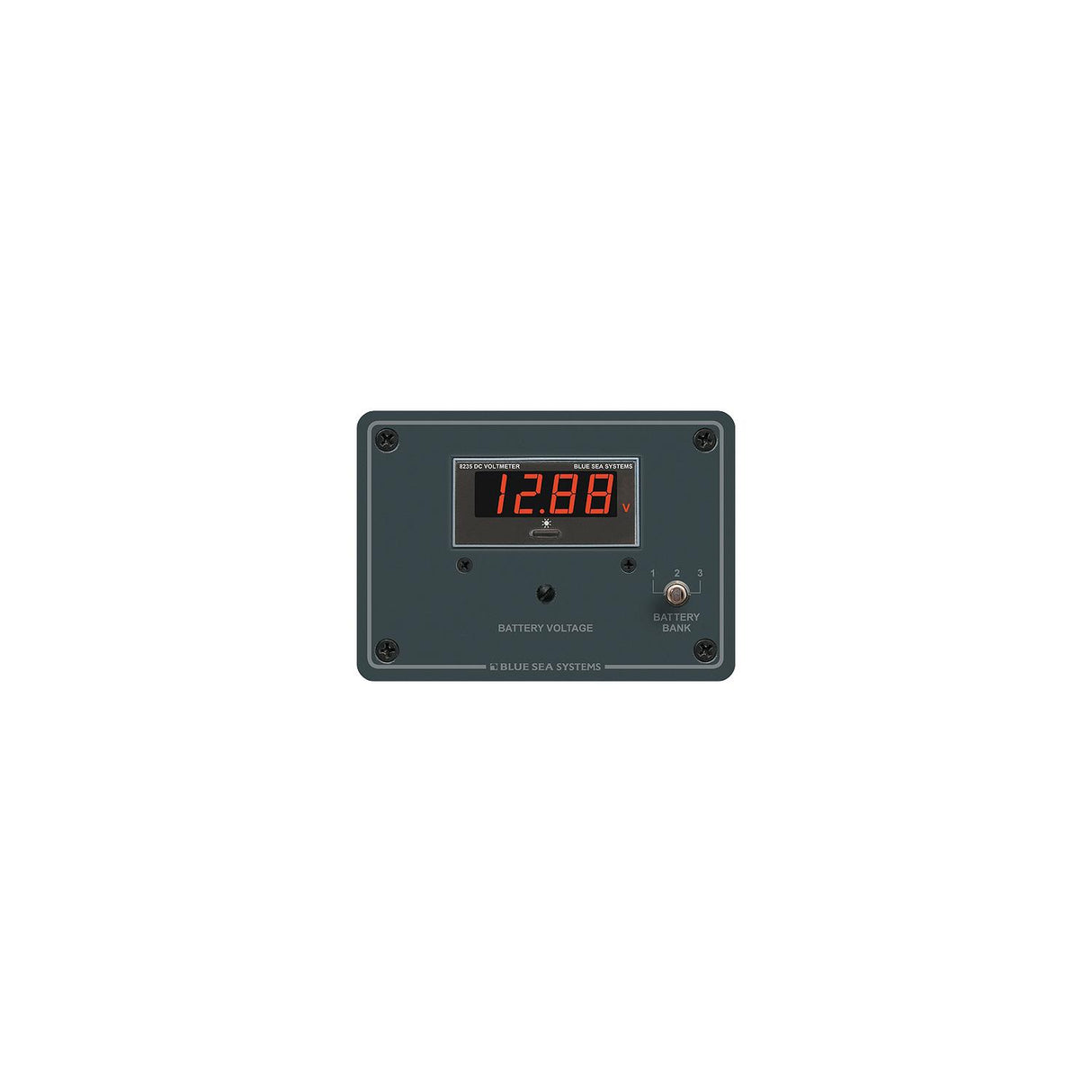 Blue Sea Systems 8051 Traditional Digital Voltmeter Panel - 7 to 60V DC
