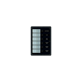 Blue Sea Systems 8053 Contura Water Resistant 12V DC 6 Position Panel, Gray
