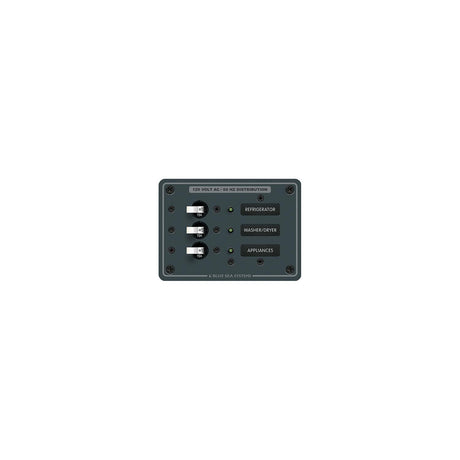 Blue Sea Systems 8058 120V AC 3 Position Circuit Breaker Panel