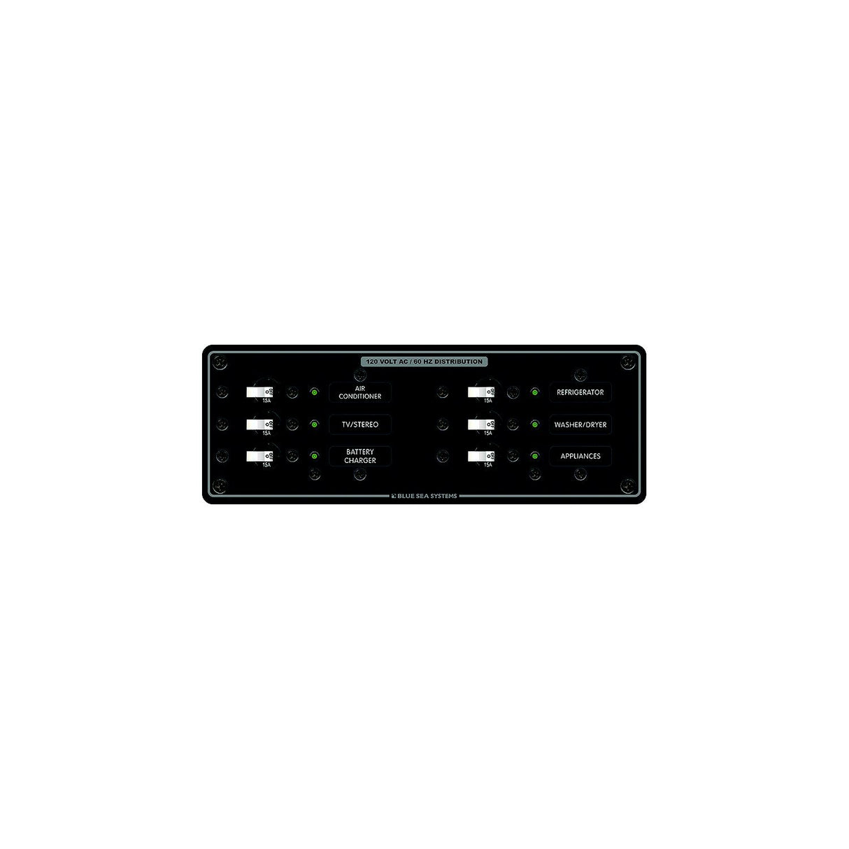 Blue Sea Systems 8097 AC 6 Position Circuit Breaker Panel