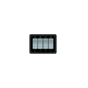 Blue Sea Systems 8262 Contura Water Resistant 12V DC 4 Position Panel, Gray