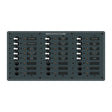 Blue Sea Systems 8264 Traditional Metal DC Circuit Breaker Panel - 24 Positions