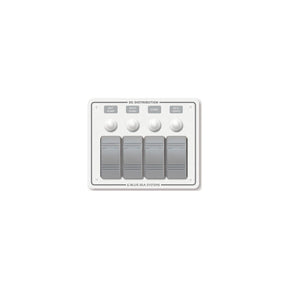 Blue Sea Systems Contura Water Resistant 12V DC 4 Position Circuit Breaker Panel