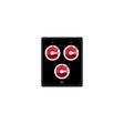 Blue Sea Systems 8280 Traditional Metal Dual Bank Battery Management Panel, 3 Battery Switches