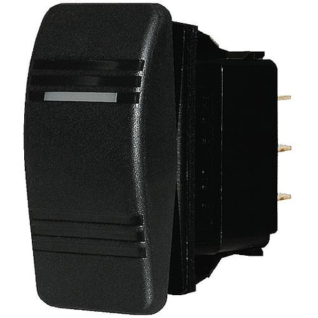 Blue Sea 8290 Water Resistant Contura III Switch, Black, (On)-OFF-(On)