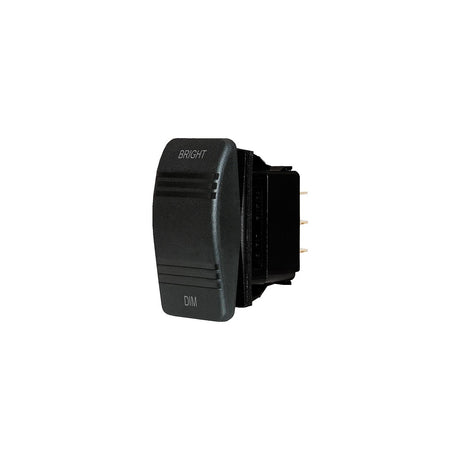 Contura Rocker Switch, Mom On/Off/Mom On, Black