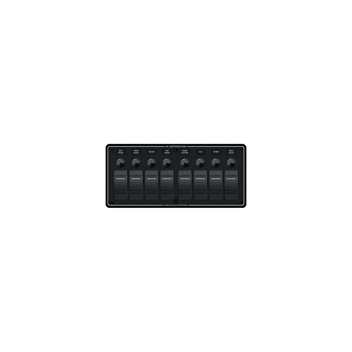 Blue Sea Systems Contura Water Resistant 12V DC 8 Position Circuit Breaker Panel