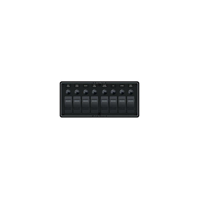Blue Sea Systems Contura Water Resistant 12V DC 8 Position Circuit Breaker Panel
