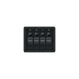 Blue Sea Systems Contura Water Resistant 12V DC 4 Position Circuit Breaker Panel