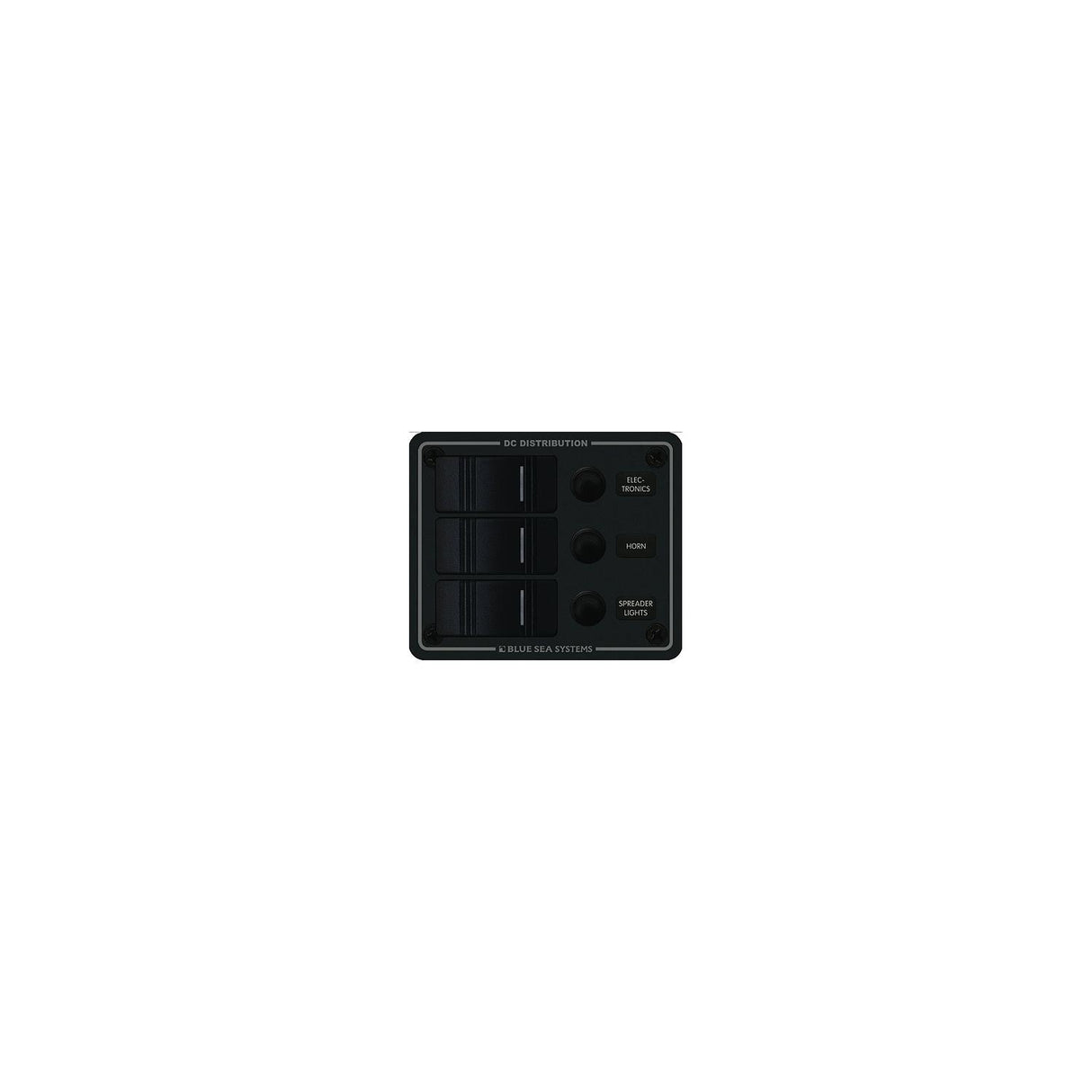 Blue Sea Systems Contura Water Resistant 12V DC 3 Position Circuit Breaker Panel