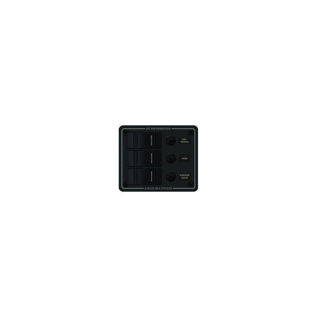Blue Sea Systems Contura Water Resistant 12V DC 3 Position Circuit Breaker Panel