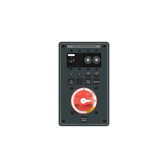 Blue Sea Systems 8686 Traditional Metal Dual Bank Battery Management Panel