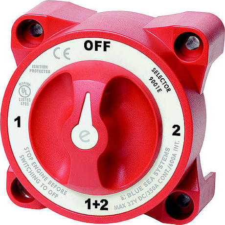 Blue Sea Systems 9002e e-Series 4 Position Selector Battery Switch With Alternator Field Disconnect