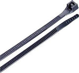 Gardner Bender 46-315UVB Cable Tie, Double-Lock Locking, 6/6 Nylon, Black, 14 in L, 100/PK