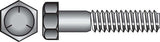 HILLMAN 1/4 in. D X 1 in. L Heat Treated Zinc Steel Hex Head Cap Screw 100 pk