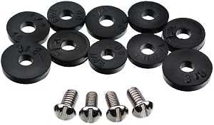 Danco 80790 Flat Faucet Washer Assortment, 13/32 in Dia, Rubber, For: Quick-Opening Style Faucets