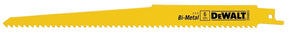 DEWALT DW4803 Reciprocating Saw Blade, Applicable Materials: Wood, 3/4 in W, 9 in L, 6 TPI