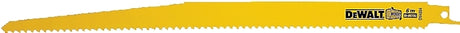 DEWALT DW4804 Reciprocating Saw Blade, Applicable Materials: Wood, 3/4 in W, 12 in L, 6 TPI