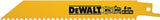 DEWALT DW4850 Reciprocating Saw Blade, 3/4 in W, 6 in L, 6 TPI