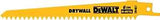 DEWALT DW4851 Reciprocating Saw Blade, 3/4 in W, 6 in L, 6 TPI