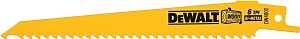 DEWALT DW4802 Reciprocating Saw Blade, 3/4 in W, 6 in L, 6 TPI