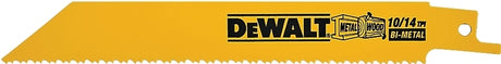 DEWALT DW4845 Reciprocating Saw Blade, 3/4 in W, 6 in L, 10/14 TPI