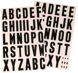 Hy-Ko MM-7L Packaged Letter Set, 7.72 in W x 11.66 in H Dimensions, 1-3/4 in H Character, Black Character, Vinyl