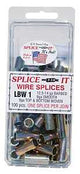 New Farm LBW1 Series Wire Splice, Stainless Steel, For: 12.5 to 14 ga Barbed Wire, 9 ga Top and Bottom Woven Fence