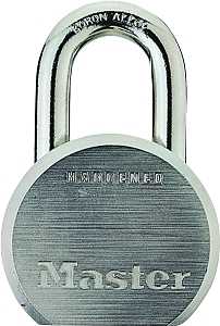 Master Lock 930DPF Padlock, Keyed Different Key, 7/16 in Dia Shackle, Hardened Boron Alloy Steel Shackle