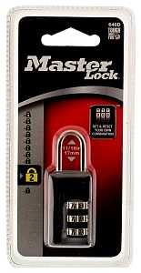 Master Lock 646D Padlock, Resettable Combination Key, 1/8 in Dia Shackle, 11/16 in H Shackle, Steel Shackle, Zinc Body