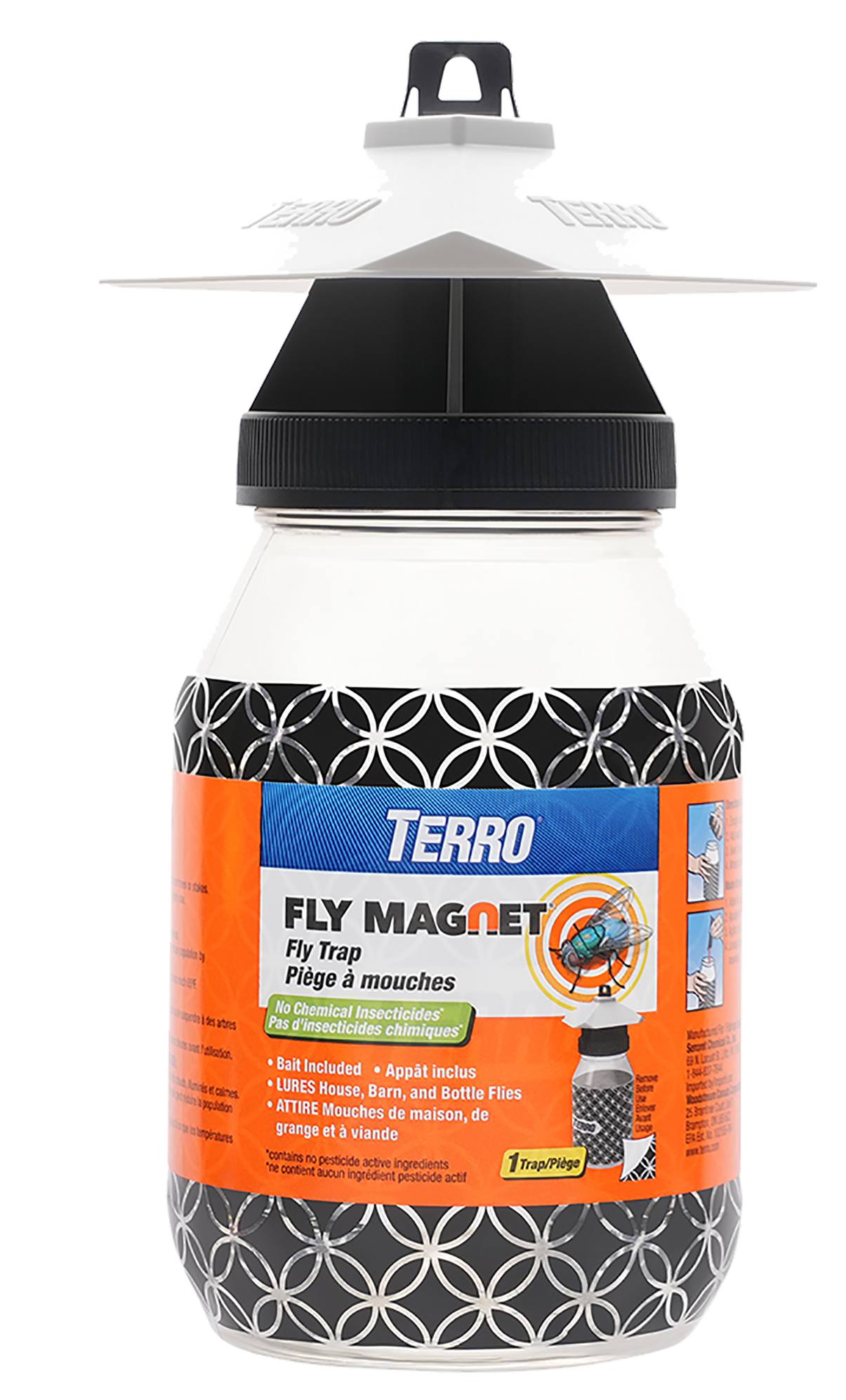 Terro Fly Magnet T380 Fly Trap with Bait, Solid, 1 qt