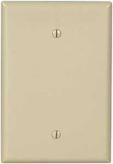 Eaton Cooper Wiring 2729V-BOX Wallplate, 3-1/2 in W, 1 -Gang, Thermoset, Ivory, Screw Mounting, Pack of 10