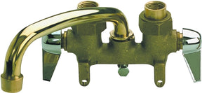 B & K 125-001 Laundry Faucet, 2-Faucet Handle, Brass, Chrome-Plated, Clamp Mounting