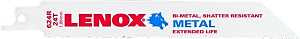 Lenox 20569S624R Reciprocating Saw Blade, Applicable Materials: Nail-Embedded Wood, 3/4 in W, 6 in L, 24 TPI
