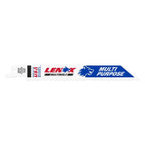 Lenox 20561S610R Reciprocating Saw Blade, 3/4 in W, 6 in L, 10 TPI, HSS Cutting Edge