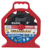Freud SD208S Dado Blade Set, 8 in Dia, 5/8 in Arbor, 12-Teeth, Carbide Cutting Edge