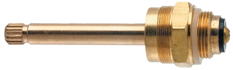 Danco 15525B Faucet Stem, Brass, Brass, 3-21/32 in L, For: Indiana Brass Two Handle Bath Faucets