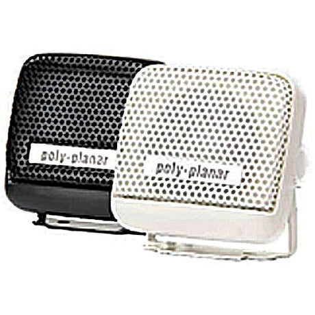 Poly-Planar MB21B Waterproof VHF Extension Speakers Surface Mount 8W 2-15/16" x 2-3/4", Black