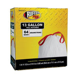 Ruffies Pro 13 gal Tall Kitchen Bags Drawstring 64 pk