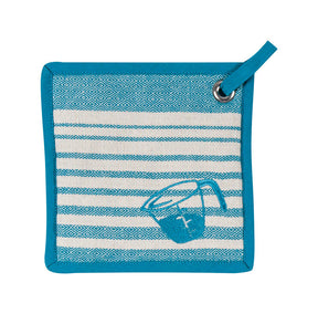 Kay Dee Teal Cotton Pot Holder, Pack of 6
