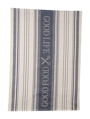 Kay Dee Cooks Kitchen Graphite Cotton Woven Jacquard Tea Towel 1 pk, Pack of 6