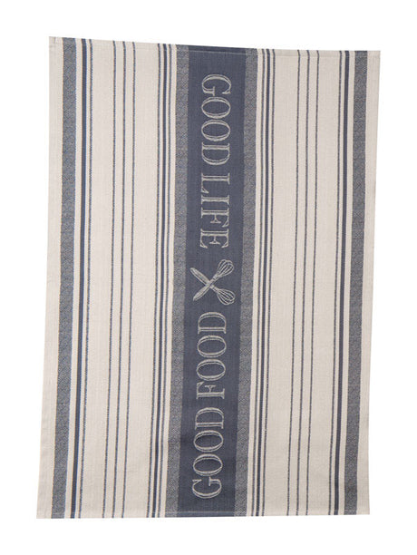 Kay Dee Cooks Kitchen Graphite Cotton Woven Jacquard Tea Towel 1 pk, Pack of 6