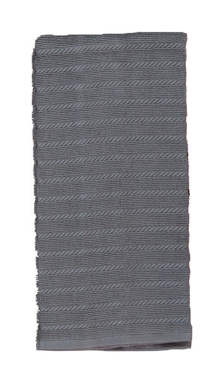 Kay Dee Cooks Kitchen Graphite Cotton Kitchen Towel 1 pk, Pack of 6