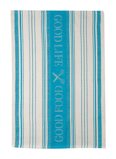 Kay Dee Cooks Kitchen Teal Cotton Tea Towel 1 pk, Pack of 6